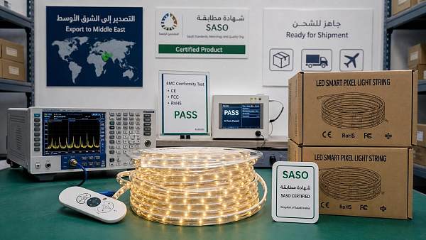 Saudi SASO Adds EMC Rule for Smart Pixel LED Strings