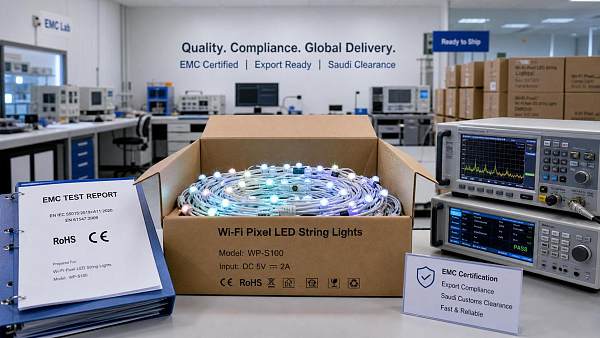 Saudi SASO Cuts Wi-Fi LED String EMC Transition to 30 Days