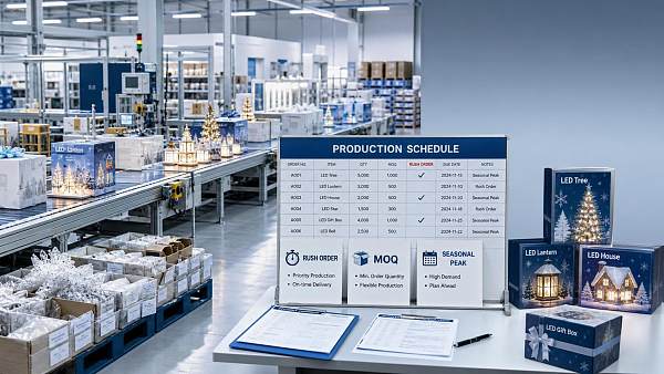 Gift Production Scheduling: How to Balance Rush Orders, MOQs, and Seasonal Peaks