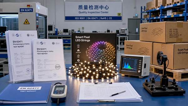 EU Rule Takes Effect: Smart Pixel LED Strings Need EN 62471