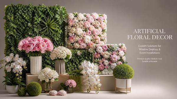 How to Choose Custom Artificial Flowers for Retail Displays and Event Installations
