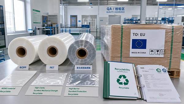 EU PPWR Rule Takes Effect July 1: Recyclability Proof Required for BOPP/PET Film Exports