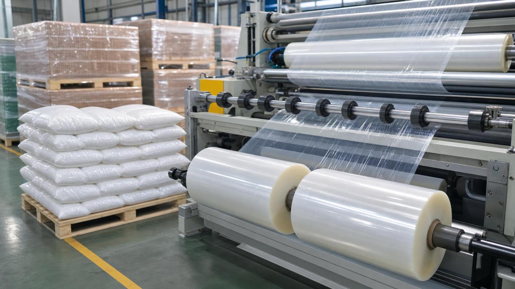 LDPE Spike Pushes 12μm Stretch Film Shift