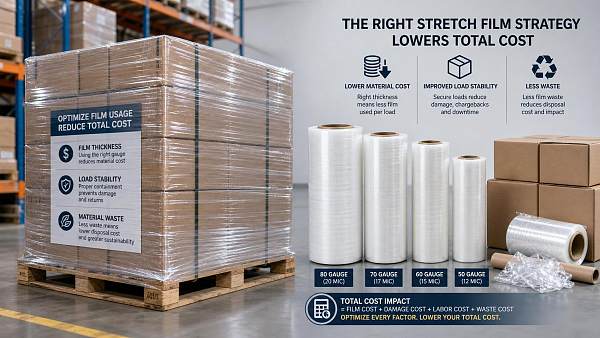 Stretch Wrap Films Cost Breakdown: Film Gauge, Load Stability, and Waste
