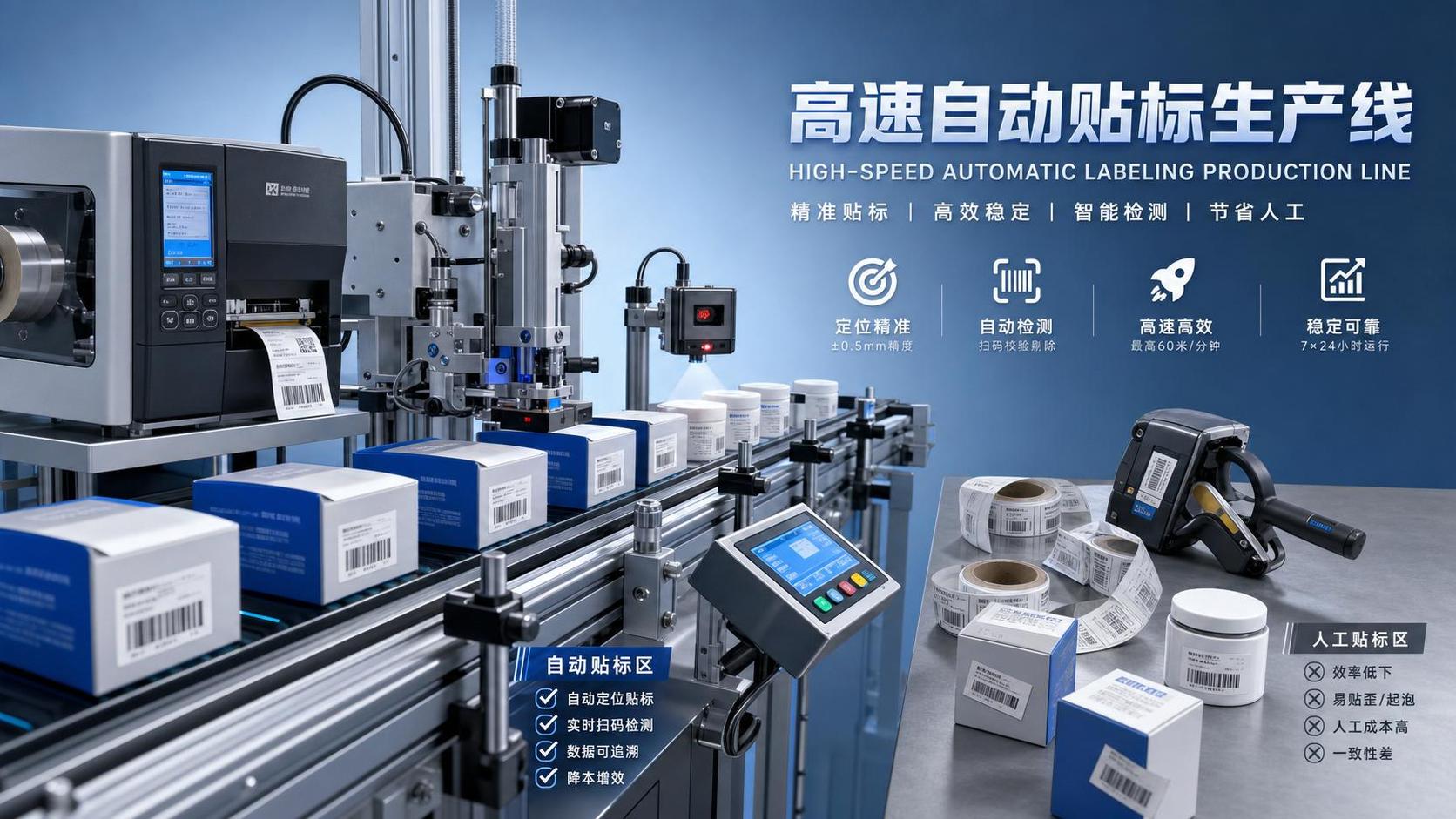 High-Speed Labeling Technology vs Manual Lines: When Automation Pays Off