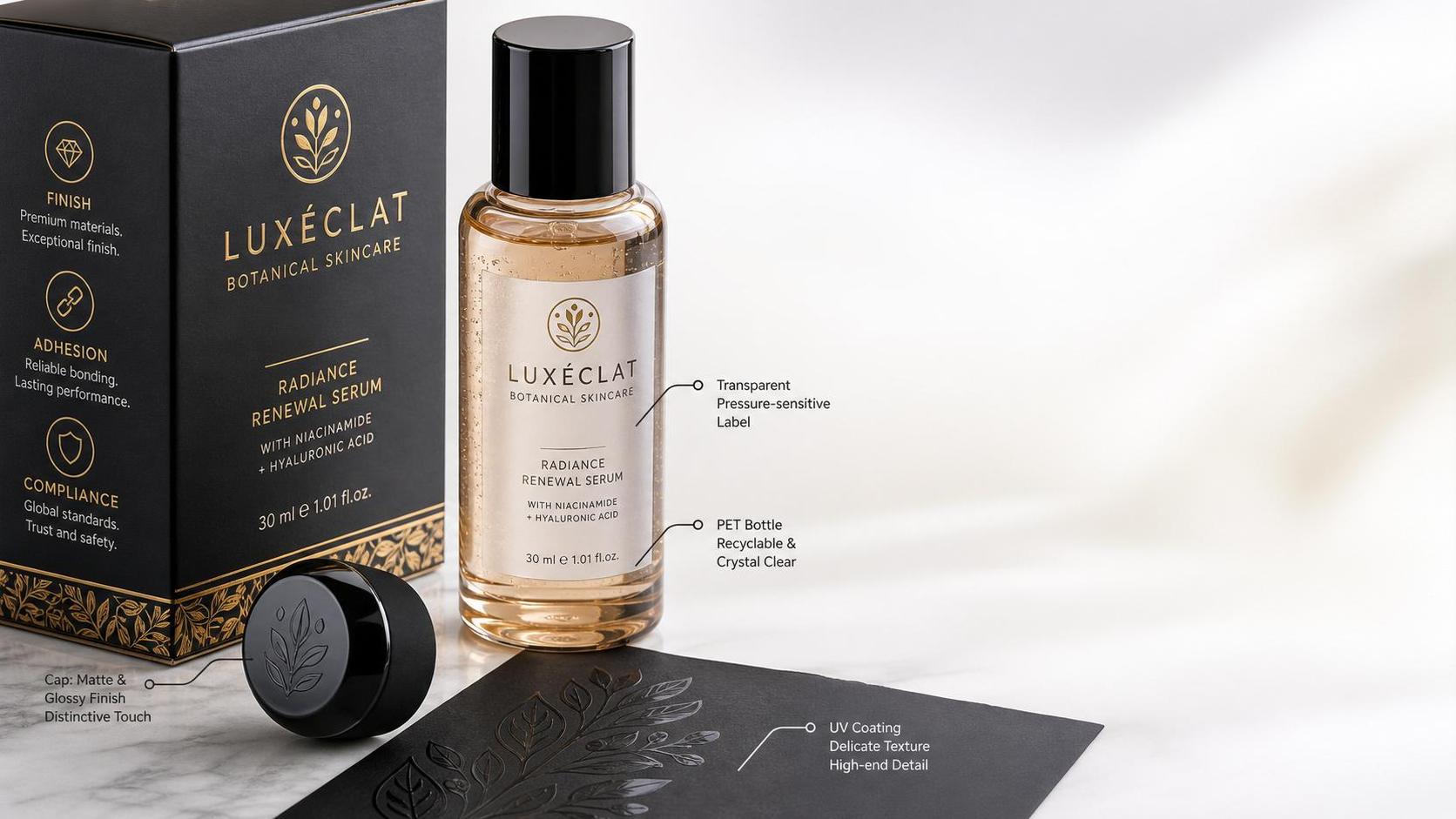 Cosmetic Packaging Decoration Materials: Finish, Adhesion, and Compliance Basics