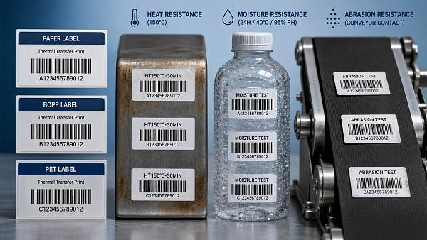 How to Compare Traceability Label Materials for Heat, Moisture, and Abrasion