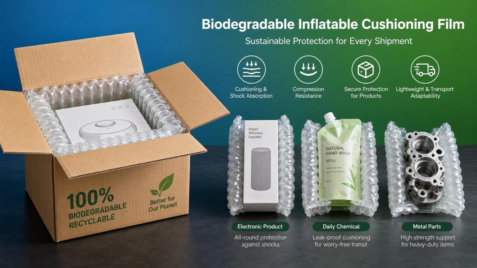 Are Biodegradable Air Cushion Packaging Films Strong Enough for Shipping