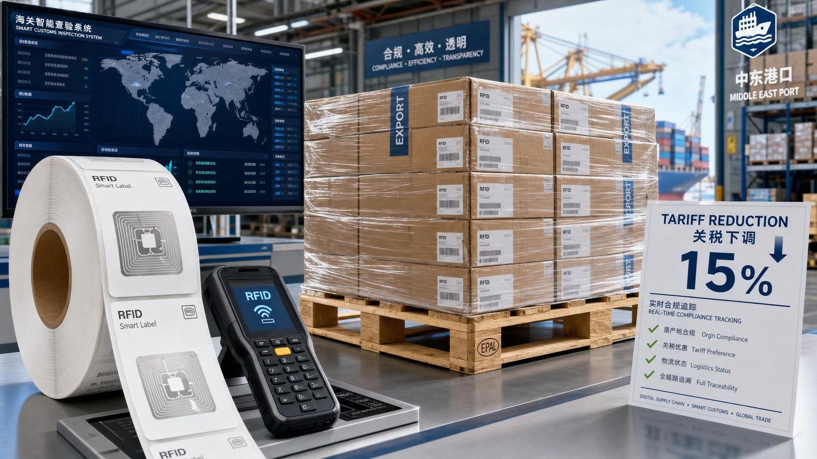 GCC Tariff Shift Cuts RFID Label Duty to 2.8%