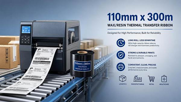Wax Resin Ribbons 110mm x 300m: When This Size Cuts Printing Downtime