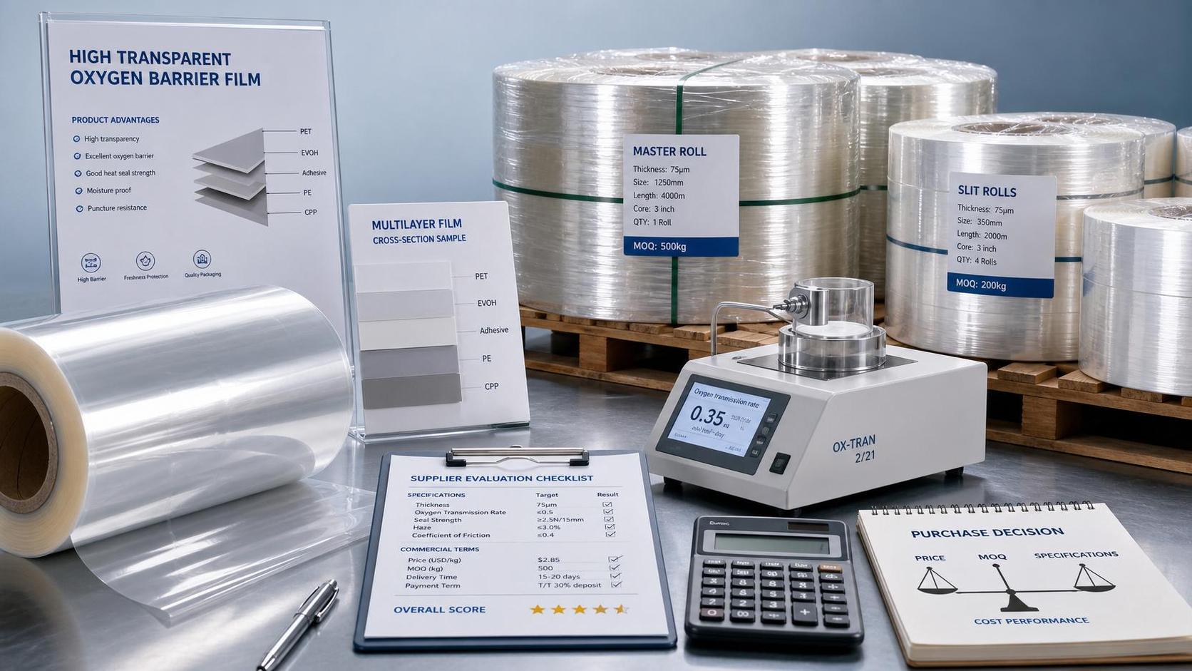 Oxygen Barrier Film Price: Cost Drivers, MOQ, and Specification Trade-Offs