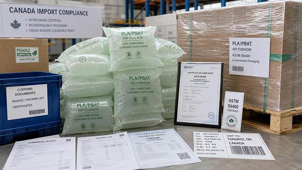 Canada Requires ASTM D6400 for Air Cushion Imports