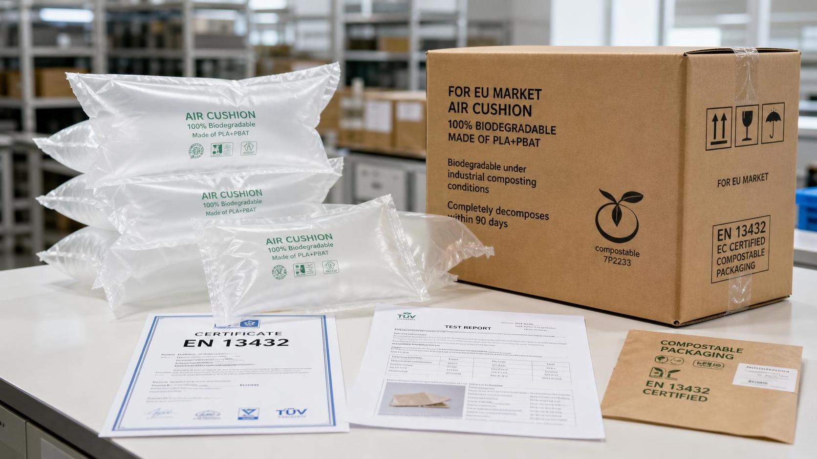 PPWR Takes Effect: EN 13432 Required for Biodegradable Air Cushions