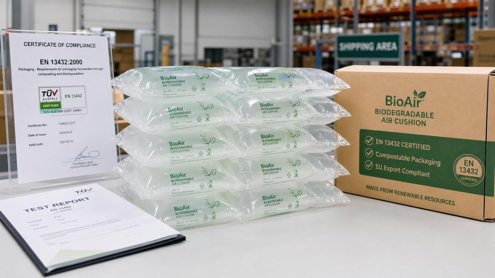 EU PPWR shift makes EN 13432 mandatory for air cushions