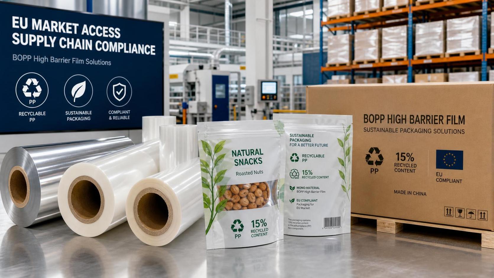 EU PPWR Rules Now Mandate Labels on BOPP Barrier Films