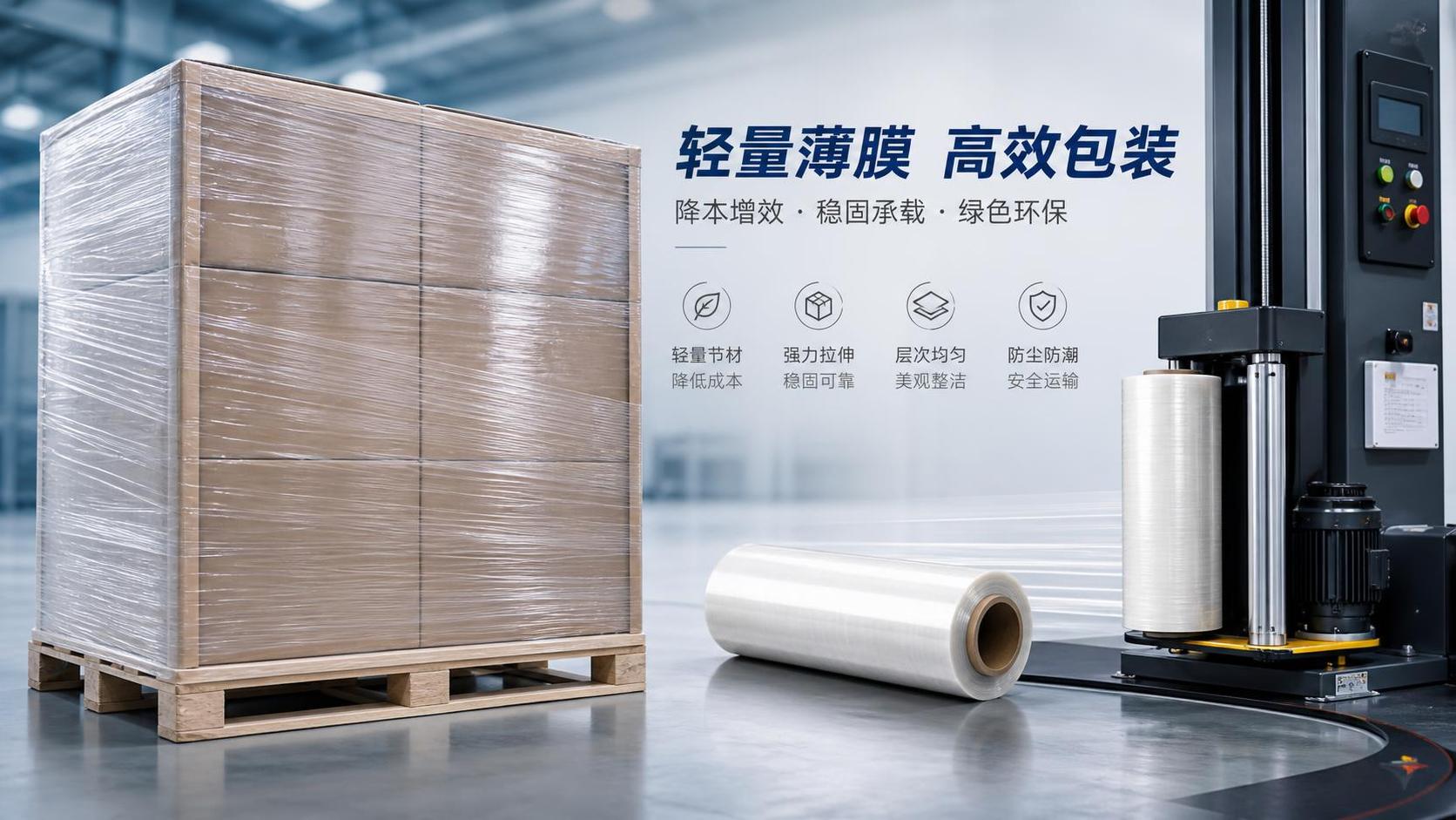 When do pre stretch films lower pallet wrap cost enough to switch