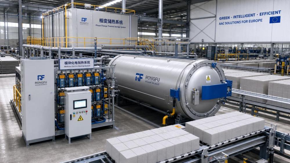 Jiangsu Launches First Fully Electric AAC Autoclave Line Jiangsu Launches First Fully Electric AAC Autoclave Line