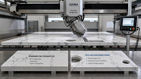 Quartz Stone Cutting: When a 5-Axis Bridge Saw Delivers Better Accuracy Than Standard CNC Cutting
