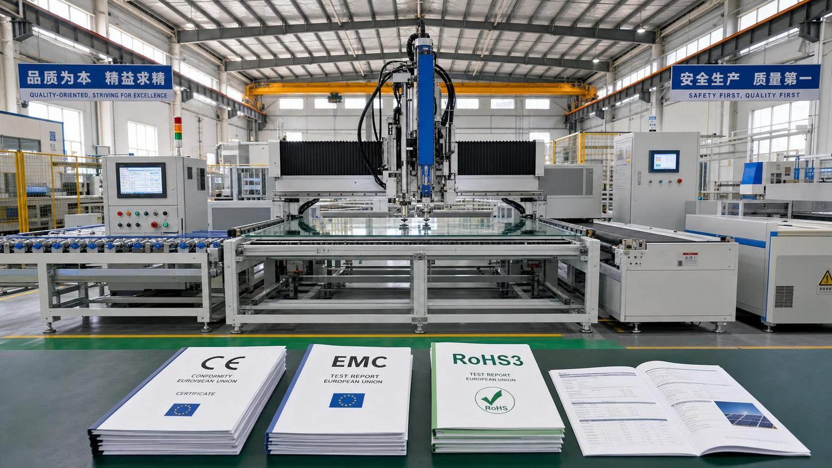 EU Rule Adds CE-EMC and RoHS3 for PV Glass Lines