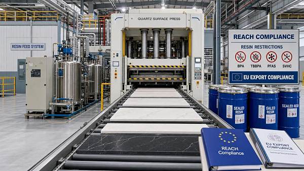 EU REACH Move Bans Certain Resins in Quartz Stone Press Lines