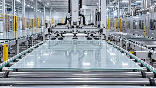 What drives material handling machinery cost in a new PV line?