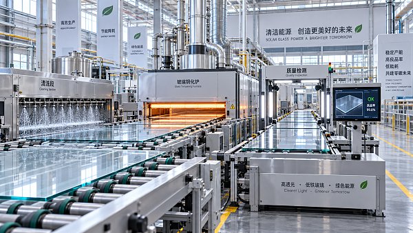 What determines the payback period of a solar glass production line?