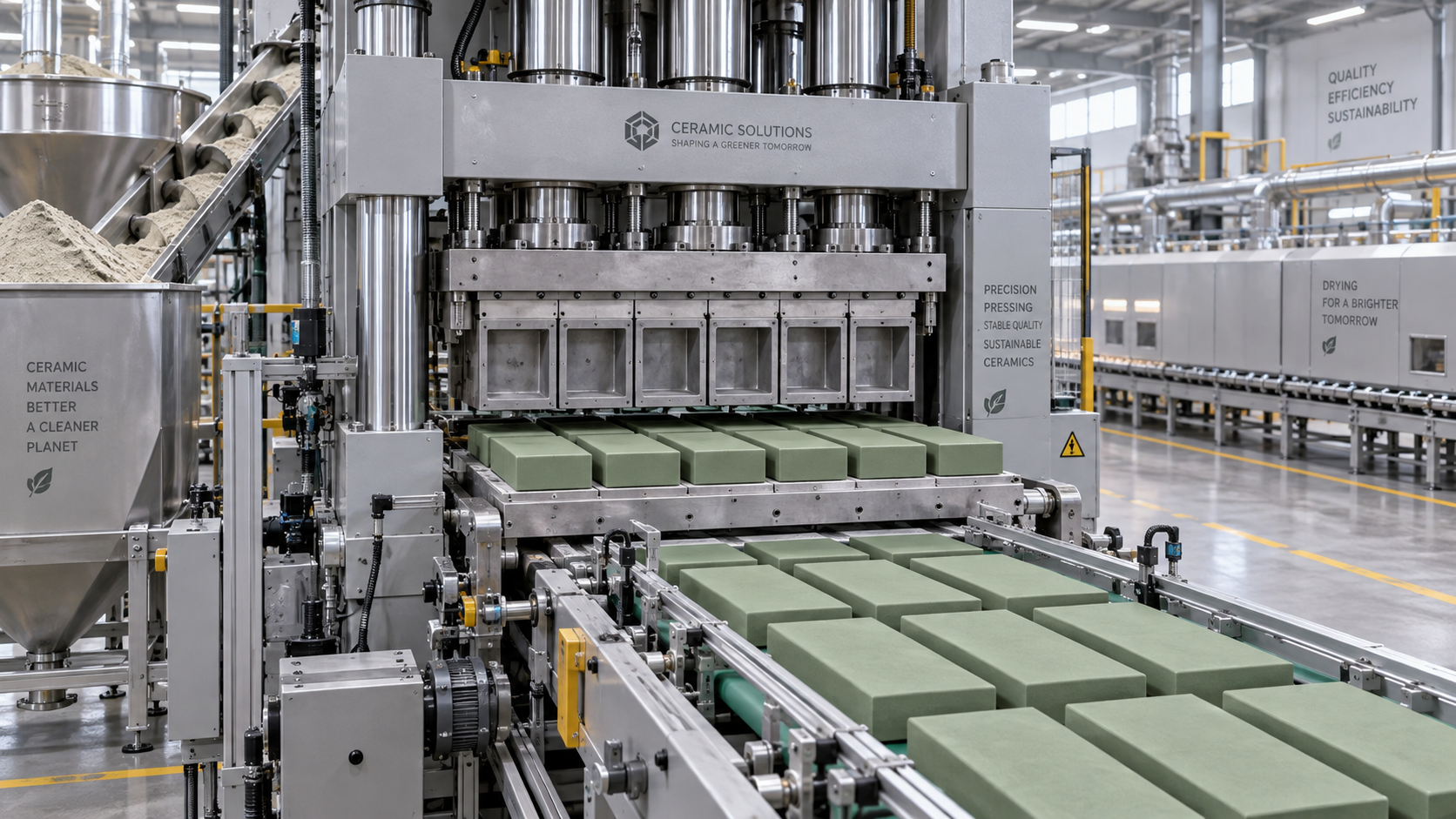 How to size ceramic molding machines for tiles to meet daily output