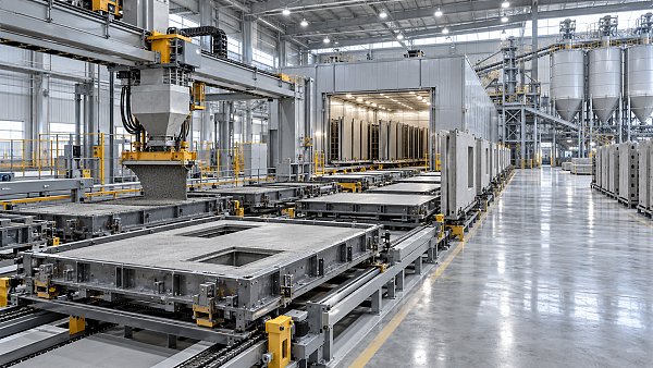 What drives precast concrete equipment price for a new plant?