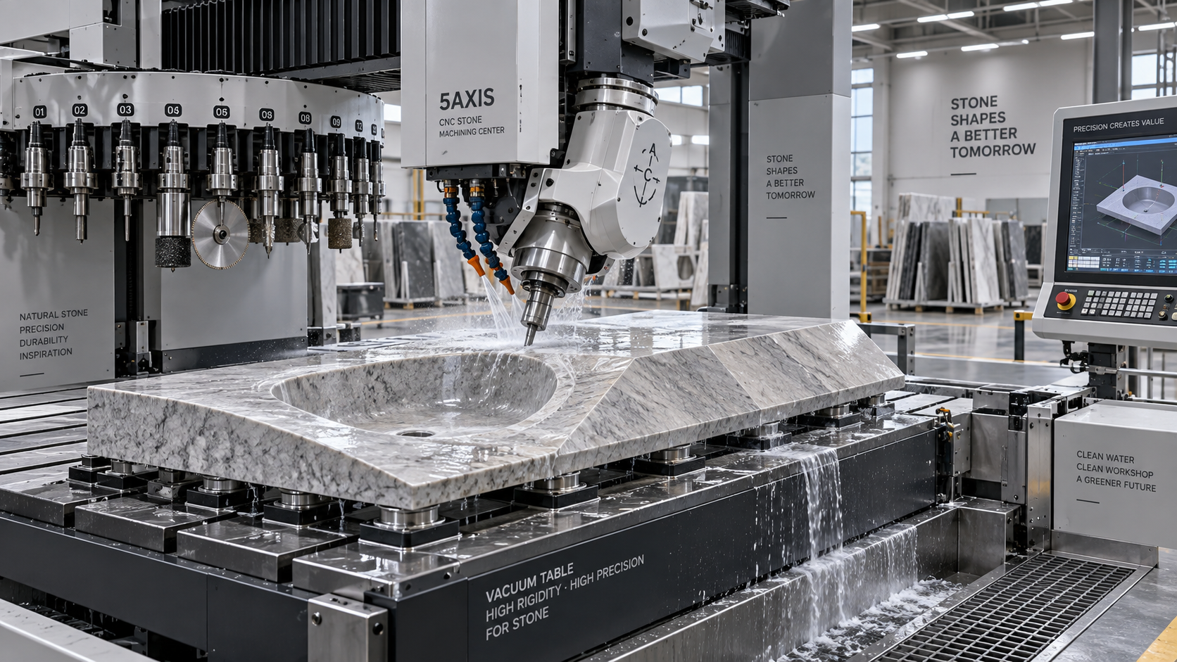 When does a 5-axis stone CNC machine justify its higher cost?