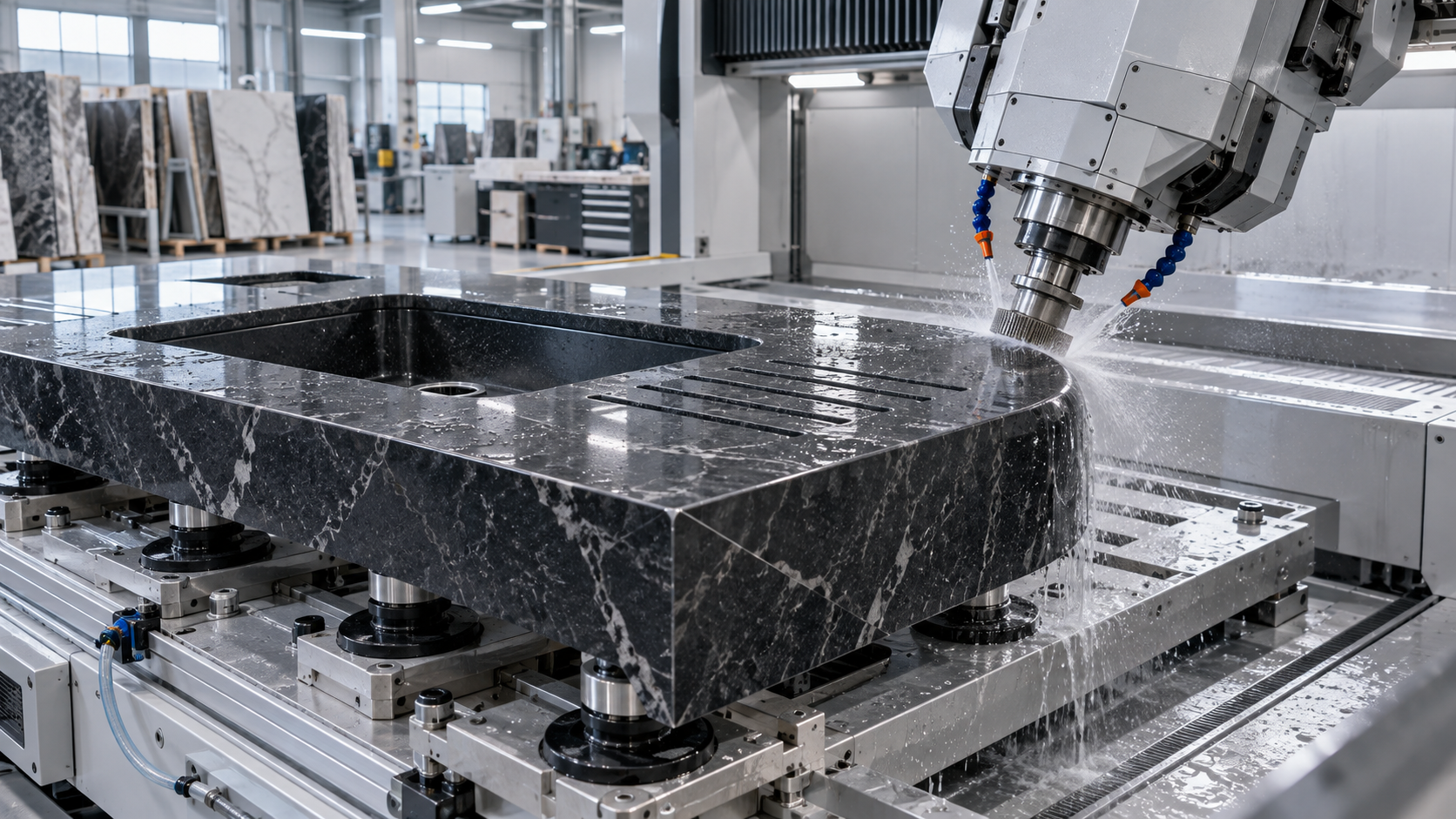 When does 5-axis stone fabrication technology pay off for countertops?