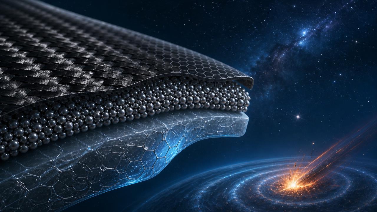 Micro-meteoroid protection with advanced carbon fiber composites