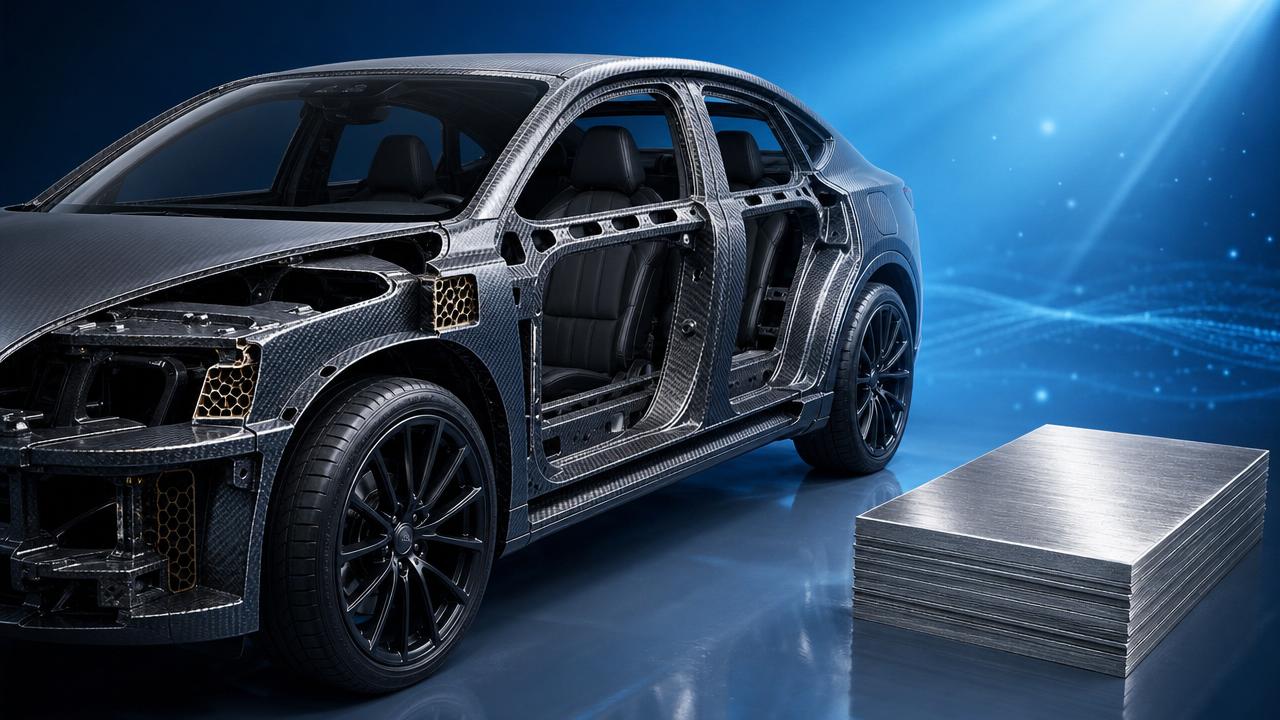 Crashworthiness of carbon fiber in crossover vehicle designs