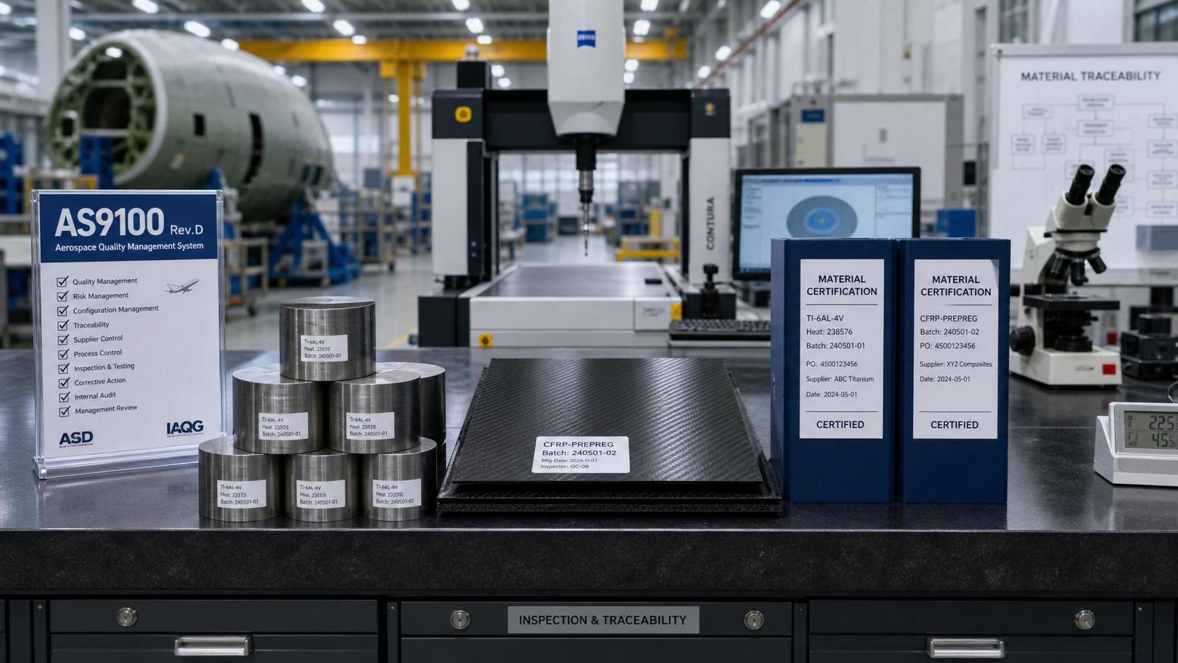AS9100 Aerospace Material Standards: Key Audit Points