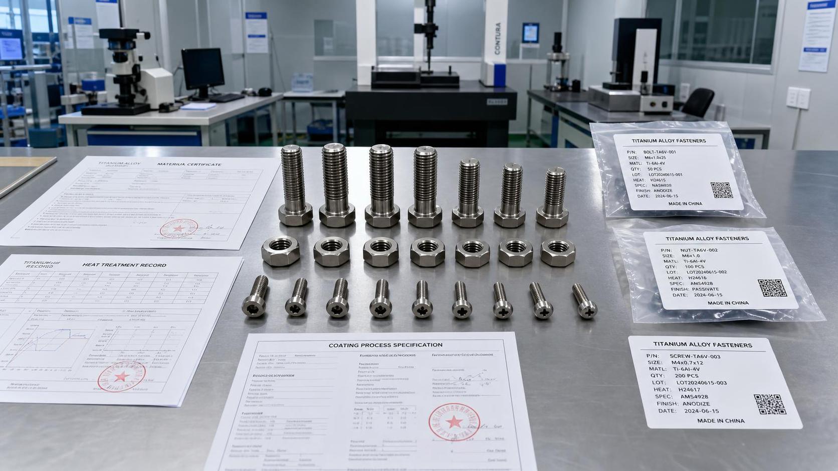 What aerospace materials engineering certification should verify for fastener traceability