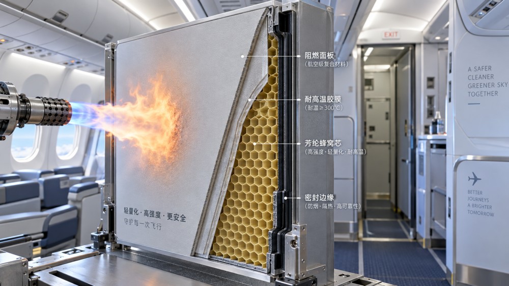 How fireproof composite materials protect aerospace honeycomb panels