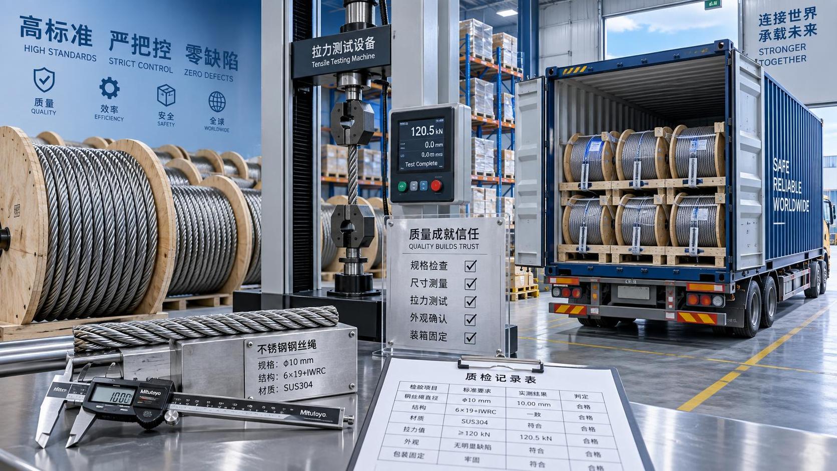 How to assess a wire rope exporter before a container order