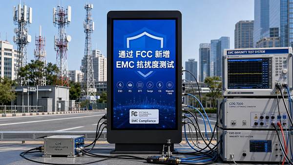 FCC Adds EMC Immunity Tests for Outdoor LCD Signage