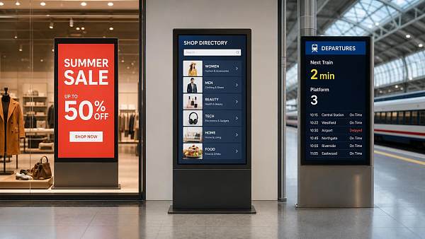 Digital Signage Systems for Retail and Transit: Key Features, CMS, and Display Choices