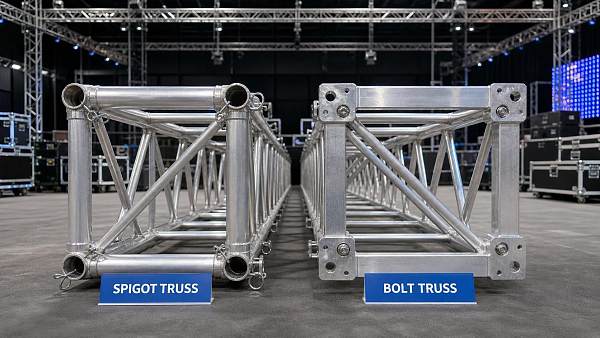 Spigot vs Bolt Aluminum Truss Structures for Events: Load, Setup Time, and Use Cases