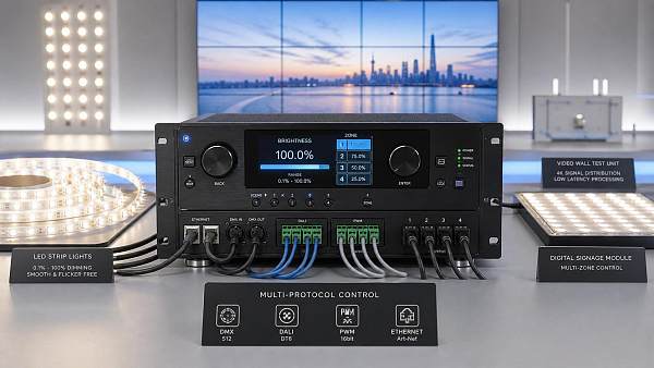 How to Choose an LED Brightness Controller: Dimming Range, Channels, and Control Protocols