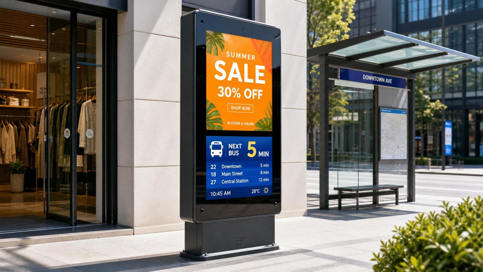How to Choose a High-Brightness Outdoor LCD Screen for Sunlit Retail and Transit Sites