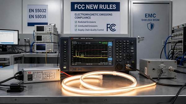FCC Tightens EMI Limits for Flexible Neon LED Strips
