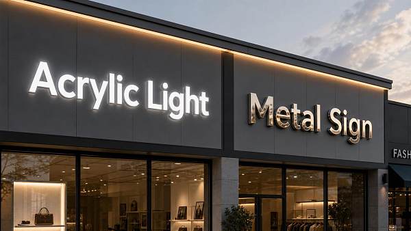 Acrylic Channel Letters vs Metal Channel Letters: Which Sign Type Fits Your Storefront?