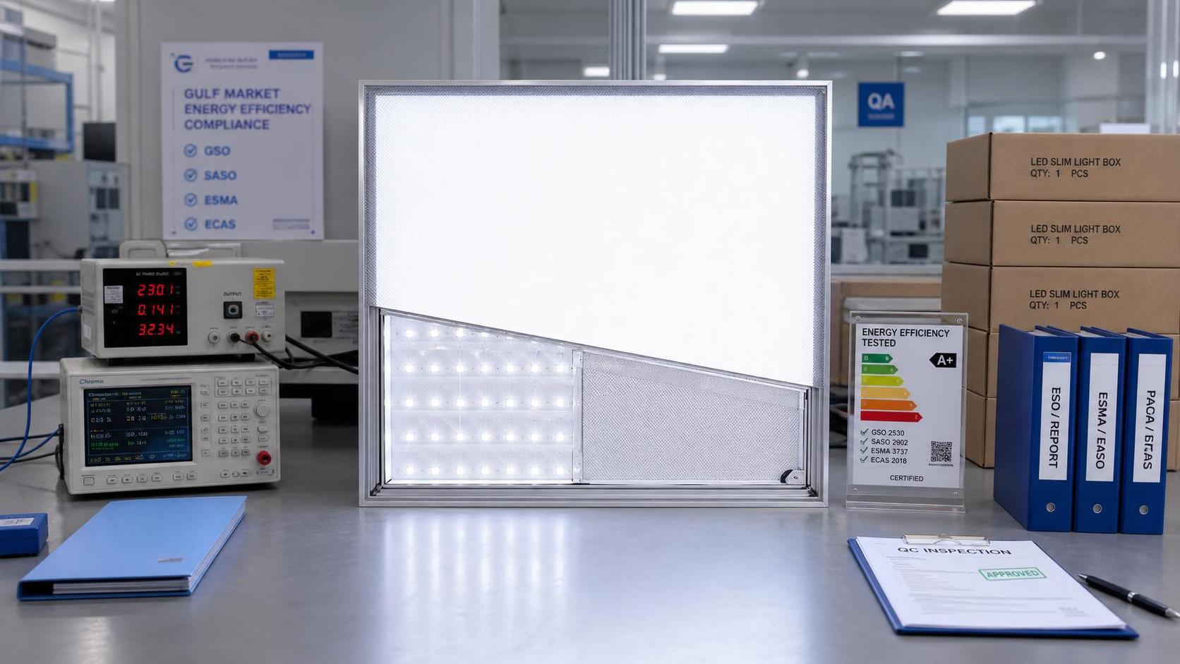 Gulf Six Move to Mandatory LED Light Box Energy Labels