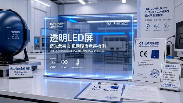 EU CE Rule Adds New Photobiological Tests for Transparent LED Screens