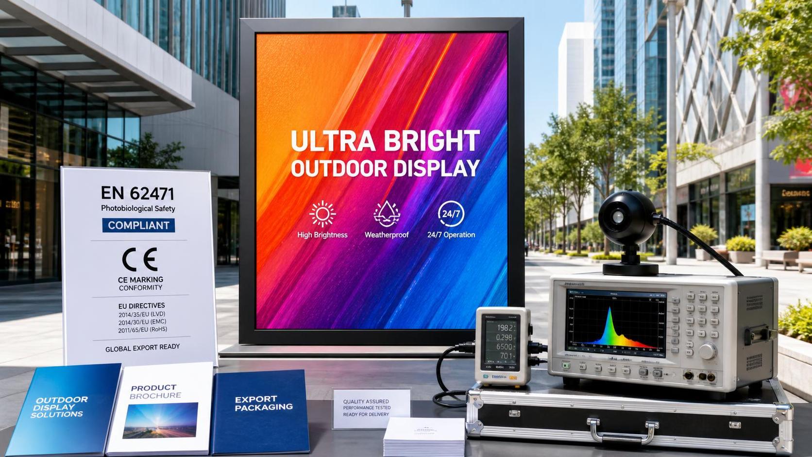 EU Rule Takes Effect: Outdoor High-Brightness LCD Ad Screens Face EN 62471 Certification