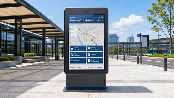 How to Choose Outdoor Kiosk Signage for 24/7 Use in High-Traffic Public Areas