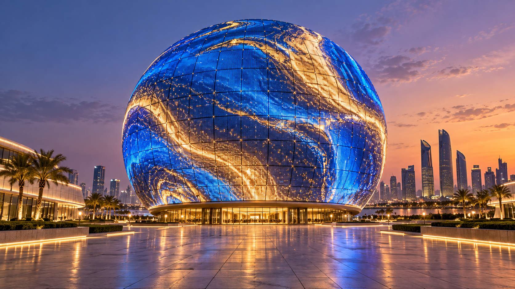 Blue Rhine Industries Wins LED Facade Contract for Abu Dhabi Sphere