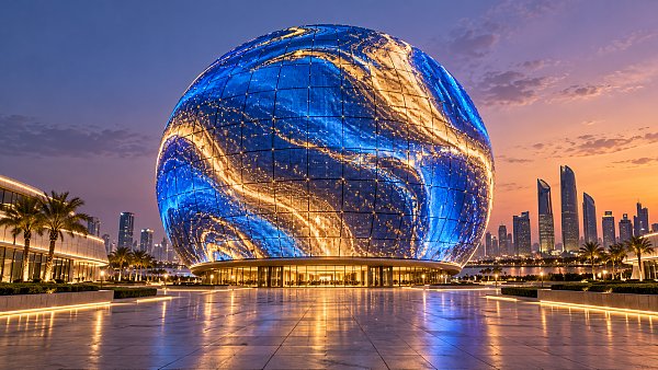 Blue Rhine Industries Wins LED Facade Contract for Abu Dhabi Sphere