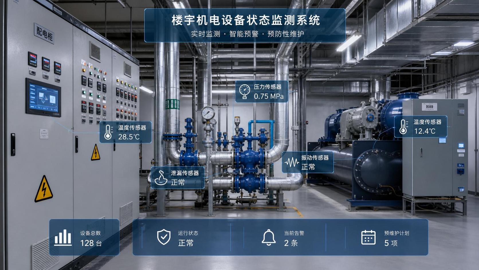 Building Condition Monitoring for Commercial Facilities: Sensors, Alerts, and Use Cases